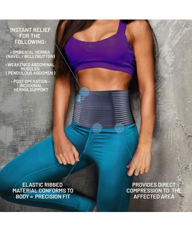 Everyday Medical Umbilical & Inguinal Hernia Bandage | Plus Size Belly Support Belt for Men & Women (XXL 52-65 in) - Buy Online on GoSupps.com