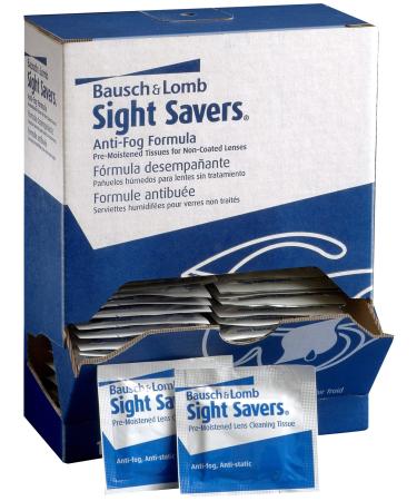 Bausch & Lomb Sight Savers Lens Cleaning Wipes Pre-Moistened Tissues Anti-Fog Cleans Glass and Plastic
