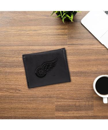 Rico Industries NHL Laser Engraved Trifold Laser Engraved Tri-Fold Wallet - Men's Accessory Detroit Red Wings Black - Buy Online on GoSupps.com