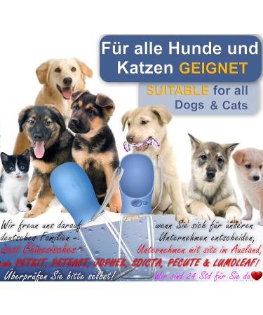 3-Series Gift Set: Innovative 550ml Leak-Proof Dog Drinking Bottle with Toothbrush & Pipe - Perfect for On-the-Go Adventures - Premium Quality in Blue - Buy Online on GoSupps.com