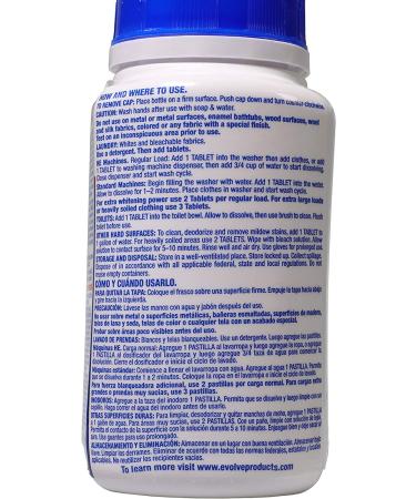 Evolve Concentrated Bleach Tablets 32ct - Original Scent - Buy Online on GoSupps.com