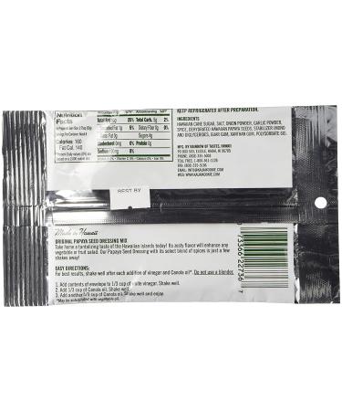 Hawaiian Papaya Seed Dressing Mix - 2 oz (Pack of 1) - Buy Online on GoSupps.com