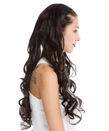 Buy Wig Me Up Tyw60871H-4 Half Wig Extension - Dark Brown Curly Curls 70 cm Length - Perfect Hair Accessory for Effortless Style - Buy Online on GoSupps.com