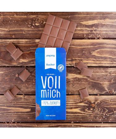 Buy Xucker Sugar-Free Hot Chocolate & Milk Chocolate Bundle | 800g Drinking Chocolate & 80g Whole Milk Chocolate with Xylitol - Delicious & Guilt-Free Treats for International Shipping - Buy Online on GoSupps.com