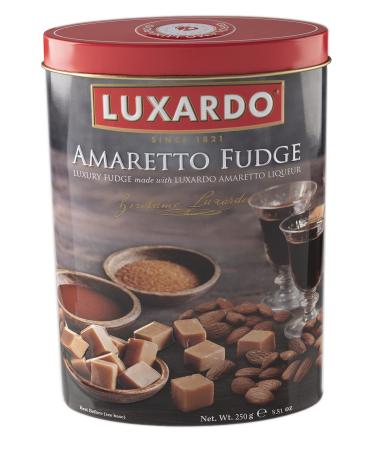 Gardiners of Scotland, Luxardo Amaretto Fudge Tin, 8.8 Ounce