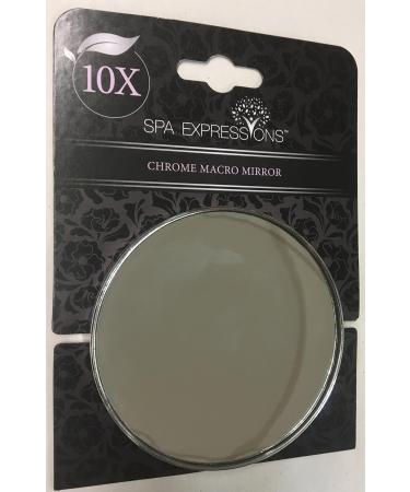 10 X Magnifying Mirror by Spa Expressions 3 1/2 wide with suction Cups