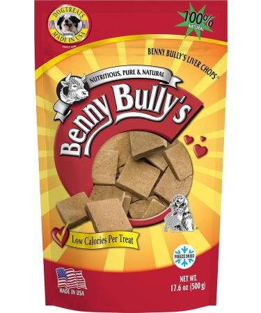 Benny Bullys Chops Small Bites Beef Liver Dog Treats (260g) + Chops Beef Liver Dog Treats (500g) - Buy Online on GoSupps.com