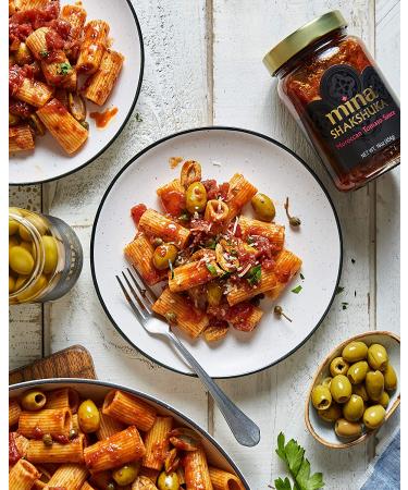 Mina Shakshuka Sauce - Moroccan Tomato Sauce, No Sugar Added, Keto Friendly - Ideal for Eggs, Pasta, Chicken and More - 26 Ounces - Buy Online on GoSupps.com
