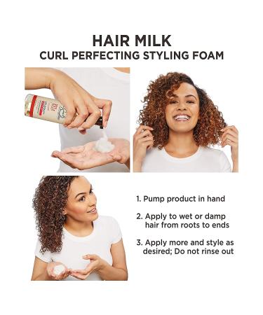 Carol's Daughter Hair Milk Styling Foam - Curly Hair Product with Honey, Rosemary, and Macadamia Oil - 5.85 Fl Oz - Buy Online on GoSupps.com