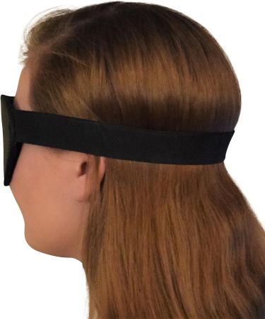 Padded Genuine Leather Eye Mask with Elastic Strap - Luxurious Blindfold for Ultimate Comfort - Buy Online on GoSupps.com
