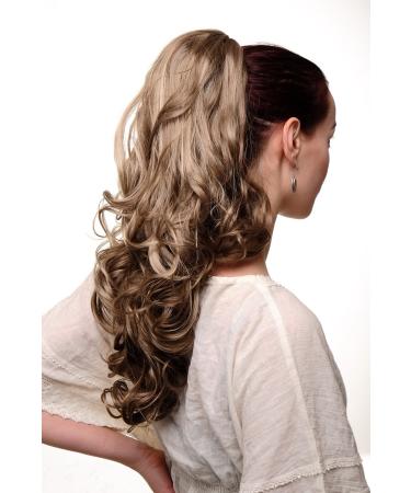 Wig Me Up-Tyq 2169-14-26 Hair Part braid Power Board Large bracket light brown blond scenes wavy curly tips voluminous very long 55 cm