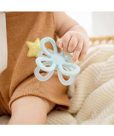BebeBiu Flower Silicone Teething Ring for Babies - BPA-Free Baby Teething Aid (Blush) - Safe & Soothing for Teething Relief - Buy Online on GoSupps.com