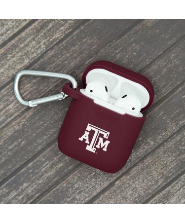 Texas A&M Aggies Silicone Case Cover for Apple AirPods Gen 1 & 2 - Maroon | AFFINITY BANDS - Buy Online on GoSupps.com