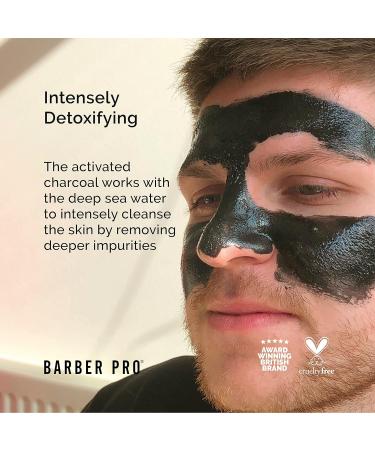 Buy BARBER PRO Face Putty Black Peel-Off Mask | Activated Charcoal - International Shipping Available - Buy Online on GoSupps.com