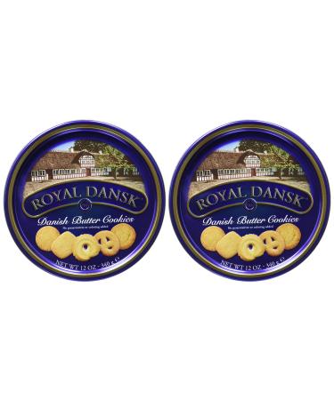 Royal Dansk Cookies Danish Butter 12oz Tin Case Pack 2 by Royal Dansk