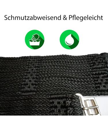 Buy Schnure Belt Horse Saddle Strap | 90cm-140cm | Optimal Pressure Distribution & Freedom of Movement (125cm Black) - International Shipping Available - Buy Online on GoSupps.com