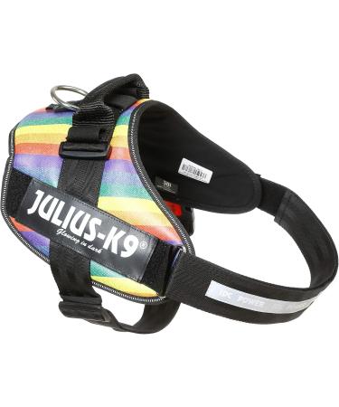 Buy IDC Powerharness 2XL/3 - Rainbow Faux Leather Dog Harness for Comfortable International Shipping - Buy Online on GoSupps.com