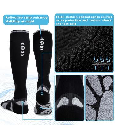 Medical Compression Socks 20-30 mmHg | Seamless Wicking | Small-Medium Black | Nurse Pregnancy Travel | 1 Pair - Buy Online on GoSupps.com