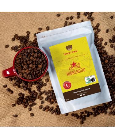 Vietnamese Coffee Beans 1kg - Very Strong Dark Roast Vietnam Robusta - Strength 5 - For Coffee Machines & Vietnamese Phin Ca Phe Drip Filter & French Press - Brown Bear - Donation To Free The Bears - Buy Online on GoSupps.com