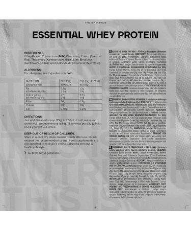 Bulk Essential Whey Protein Powder Shake Strawberry 1 kg 28 Servings Strawberry 1kg - Buy Online on GoSupps.com