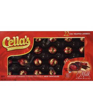 Cella's Milk Chocolate Covered Cherries 11oz. Chocolate 22 Count (Pack of 1)