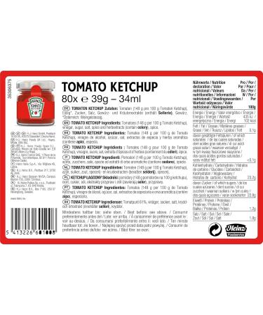Heinz Tomato Ketchup Roomservice - Mini Glass Jars 32 ml x 80 - Buy Online on GoSupps.com