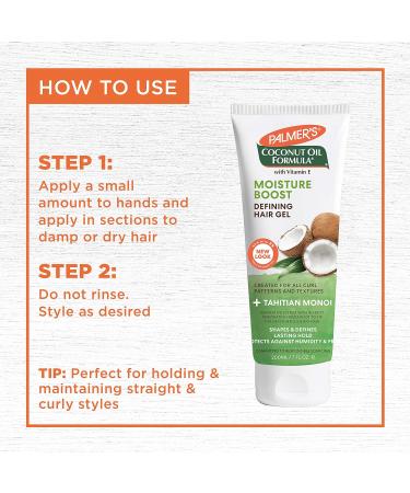 Palmer's Coconut Oil Formula Moisture Boost Defining Hair Gel 7oz - Hydrating Hair Care for All Hair Types | Shop Now - Buy Online on GoSupps.com