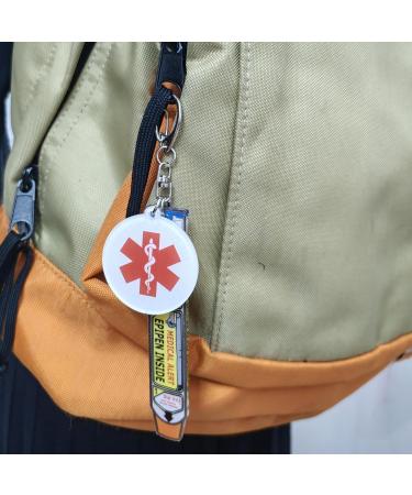 STERCULIA EPIPen Medical Alert Tag - Pocket Case White/Opulent Garden One Size | International Shipping Available - Buy Online on GoSupps.com