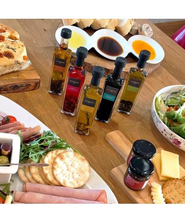 Kimm & Miller Luxury Infused Olive Oil Gift Set - 5 Cooking Oils and Balsamic Vinegar - Italian Cooking Gifts for Men & Women - Buy Online on GoSupps.com