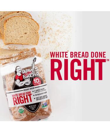 Daves Killer Bread Organic White Bread 24 oz - Premium Quality Loaf - Buy Online on GoSupps.com