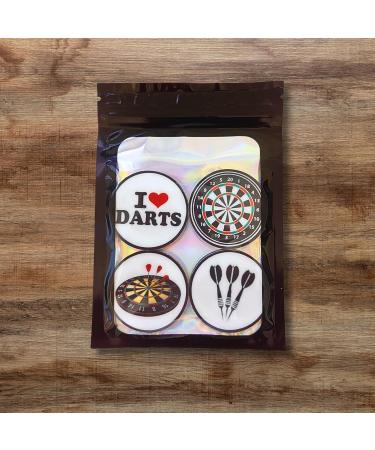 24 PRECUT Darts Cupcake Toppers Dart Theme Cake Decorations Edible Darts Birthday Decorations Dart Board Cake Topper Dartboard Cake Topper Darts Party Decorations - Buy Online on GoSupps.com