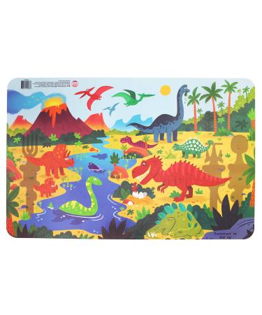 Constructive Eating Made in USA Dinosaur Placemat for Toddlers  Infants  Babies and Kids - Made with Materials Tested for Safety