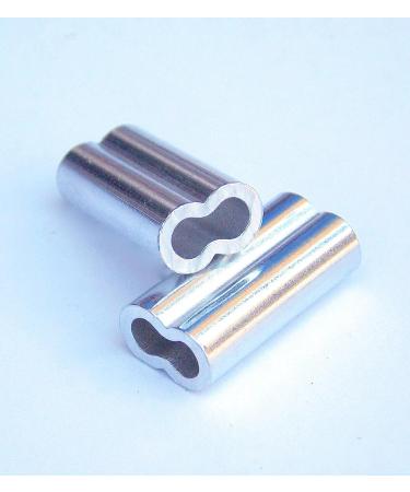 Aluminum Double Barrel Crimp Kit - 50pcs (1.5, 1.7, 2.0, 2.3mm) for 200lb-400lb - Buy Online on GoSupps.com