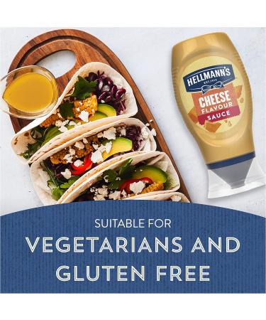 Hellmann's 100% Recyclable Cheese Flavor Condiment - Gluten Free Cheese Sauce - Vegetarian Friendly - 250ml - Buy Online on GoSupps.com