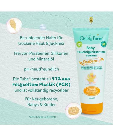Childs Farm Oatderma Baby Moisturizer 200ml | Perfume-Free Soothing Skin Care for Babies Children & Newborns | Eczema-Prone Skin Relief - Buy Online on GoSupps.com