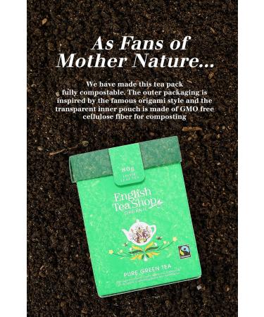 English Tea Shop Pure Green Tea 80g Whole Leaf Tea U059882 - Buy Online on GoSupps.com