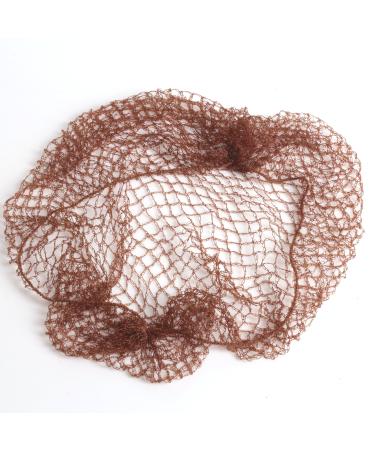 3x Dark Brown Slumber Hair Net - Elasticated Mesh Styling Sleep In Net
