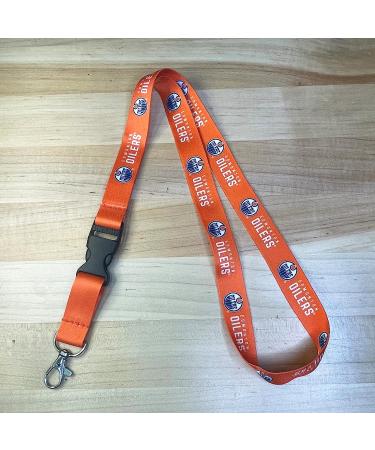 Edmonton Oilers NHL Car Keys ID Badge Holder Lanyard - Orange | Official NHL Merchandise - Buy Online on GoSupps.com