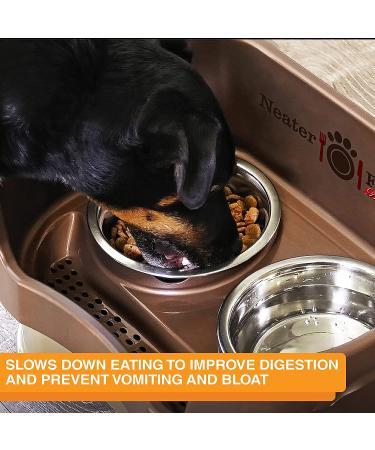 Neater Pets Slow Feed Bowl Inserts - Stainless Steel - 3 Cup Capacity - Fits 7.25-8 Opening - Buy Online on GoSupps.com