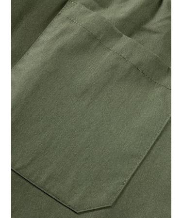 Elegancity Men's Cargo Trousers - Casual Jogger Work Pants with Drawstring Waist and Pockets (40, A-Green) - Buy Online on GoSupps.com
