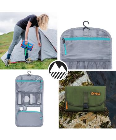 Lakeland Active Eskdale Fold Out Hanging Travel Toiletry Bag - Grey | Men & Women's Organizer - Buy Online on GoSupps.com