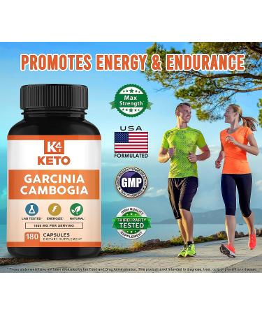 Garcinia Cambogia 1600mg (180 Capsules) - Pure Natural Extract Supplement - Ultra HCA Standardized - Effective Alternative to Drops, Gummies, Liquid, Tea & Powder - Buy Online on GoSupps.com