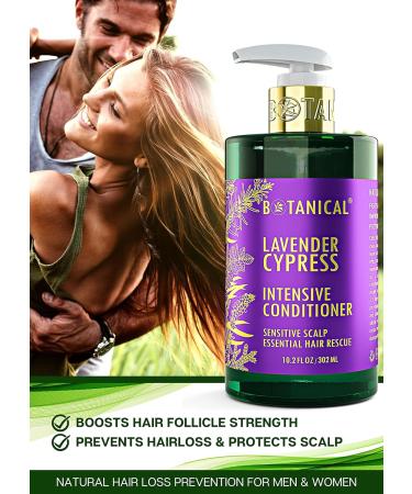 Botanical Hair Growth Conditioner for Sensitive Scalps | Anti-Hair Loss Lavender Conditioner | Thinning Hair Solutions for Women & Men | 10.2 Fl Oz - Cypress - Buy Online on GoSupps.com