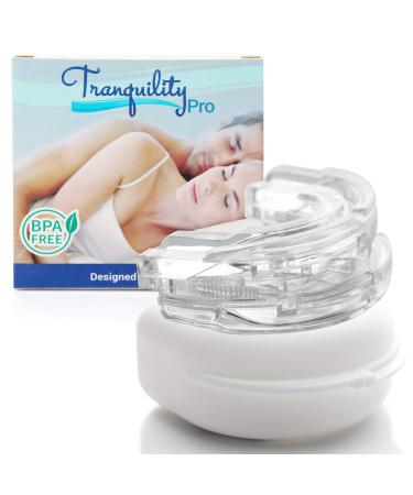 Tranquility PRO 2.0 Dental Mouth Guard - Grinding Mouthpiece - Night Time Teeth Mouthguard & Sleeping Bite Guard for Bruxism - Custom Molding & Adjustability