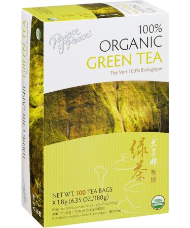 Pack of 4 x Prince of Peace Organic Green Tea - 100 Tea Bags - Buy Online on GoSupps.com