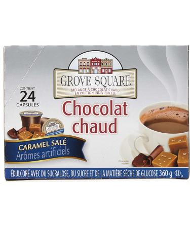 Grove Square Hot Chocolate Mix Salted Caramel 24 Single Serve Cups 24 Count (Pack of 1) - Buy Online on GoSupps.com