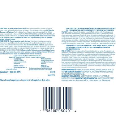 Vicks VapoRub Nasal Decongestant Cough Suppressant Relief from Cold Aches & Pains Chest Rub Ointment Lavender scent 50 g/57 mL 57 ml (Pack of 1) Lavender - Buy Online on GoSupps.com