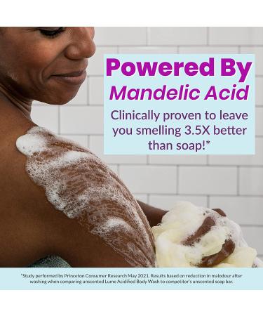 Shop Lume Acidified Body Wash Mini Sampler 4-Pack - pH Optimized, Odor Eliminating, Skin Softening - 2oz Each - Buy Online on GoSupps.com