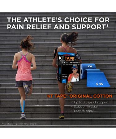 KT Tape Original Cotton Kinesiology Tape - 20 Pack 10? Cut Strips for Sports Therapy - Buy Online on GoSupps.com