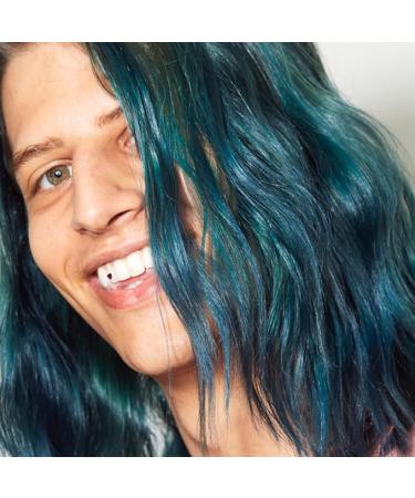 oVertone Haircare Color Depositing Conditioner - 8 oz Semi Permanent Hair Color with Shea Butter & Coconut Oil - Temporary Hair Color Dye - Vegan  Cruelty-Free - Smoky Blue - Buy Online on GoSupps.com